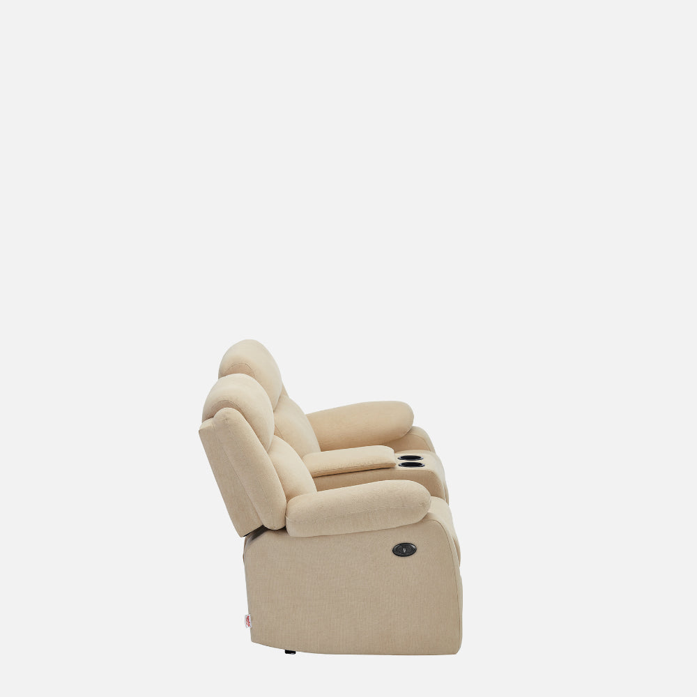 Avalon E Twin Motorized Iconic Beige Recliner