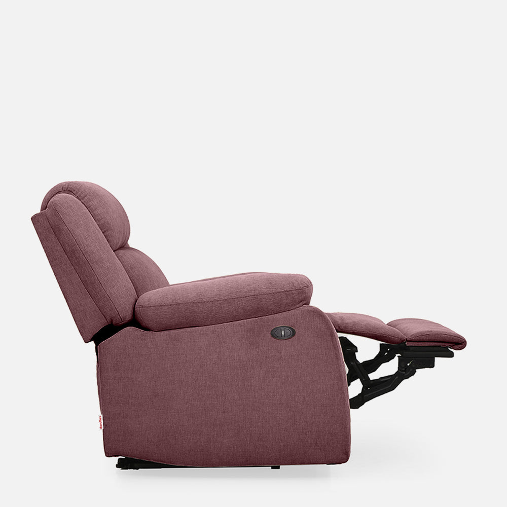 Avalon Motorized Electric Powered Pink Fabric Recliner