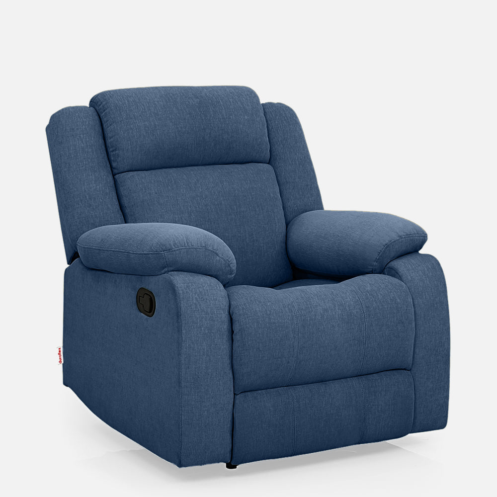 Avalon Blue Fabric Recliner