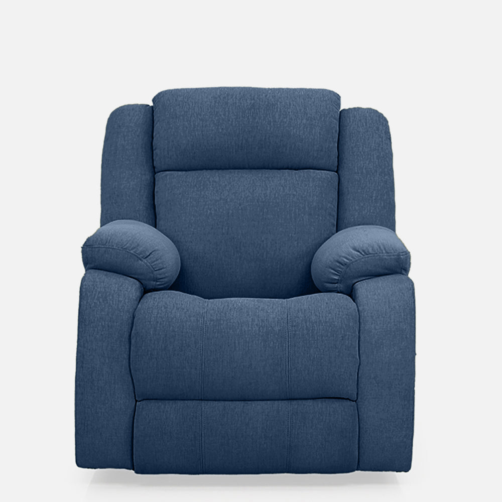 Avalon Blue Fabric Recliner