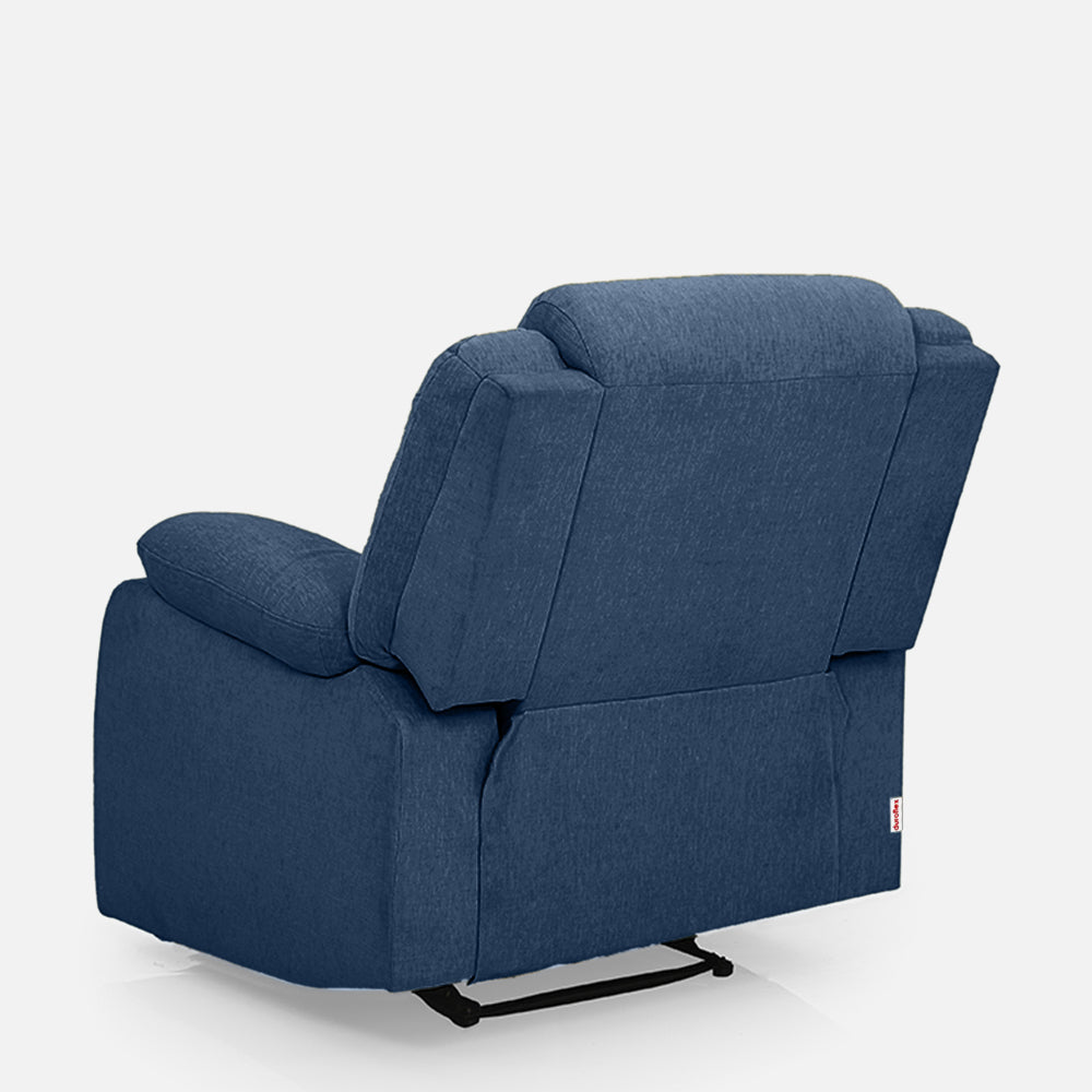 Avalon Blue Fabric Recliner