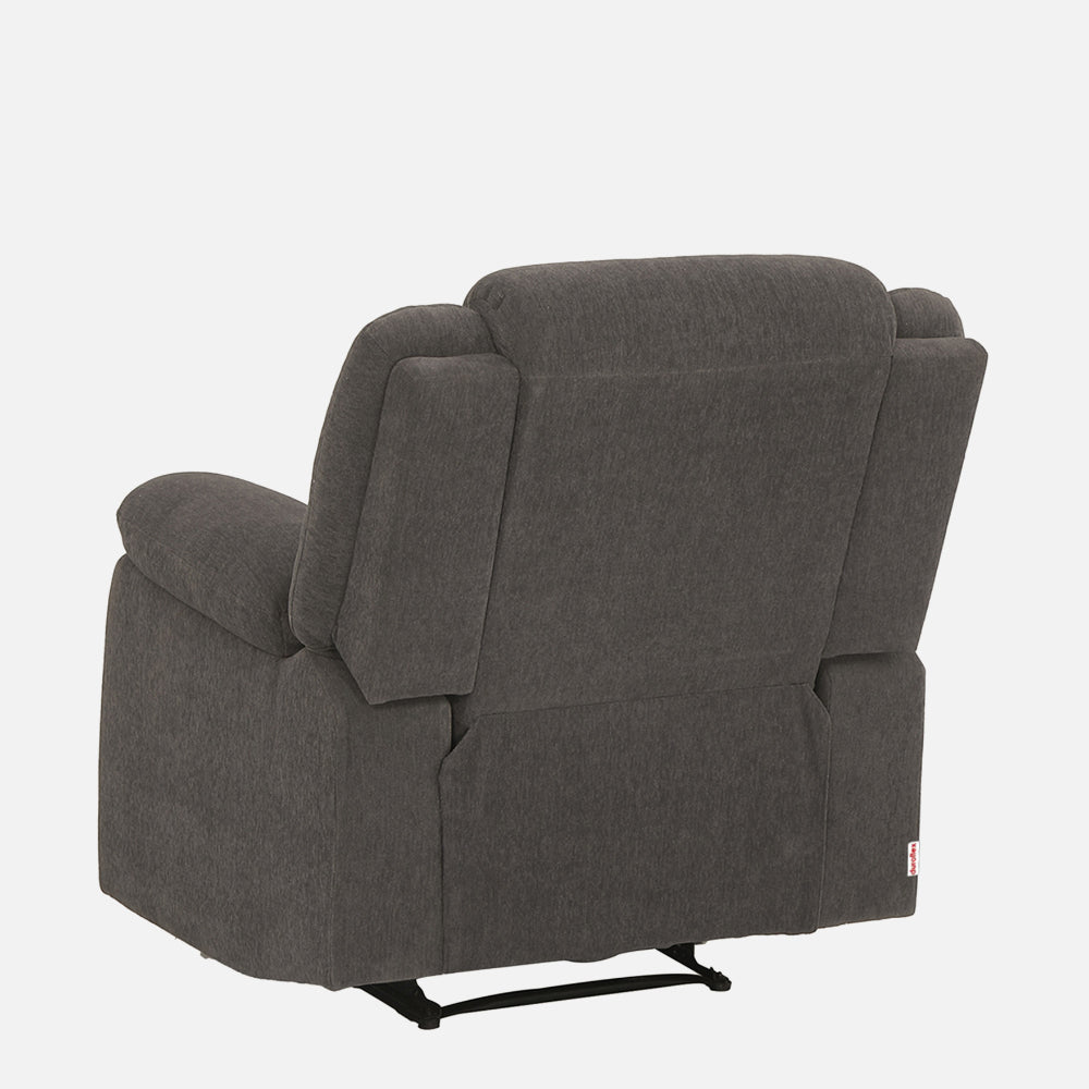 Avalon Motorized Electric Powered Grey Fabric Recliner