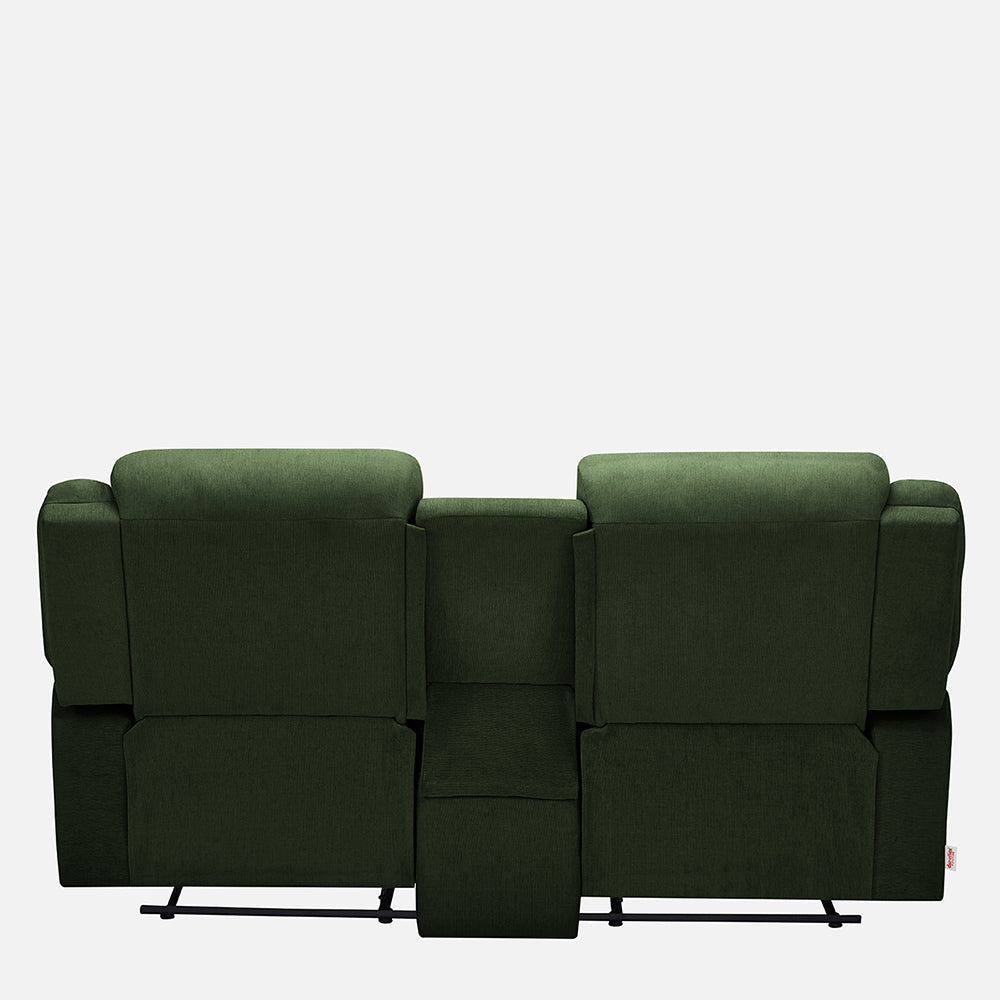 Avalon Twin Sap Green Fabric Recliner 2 Seater