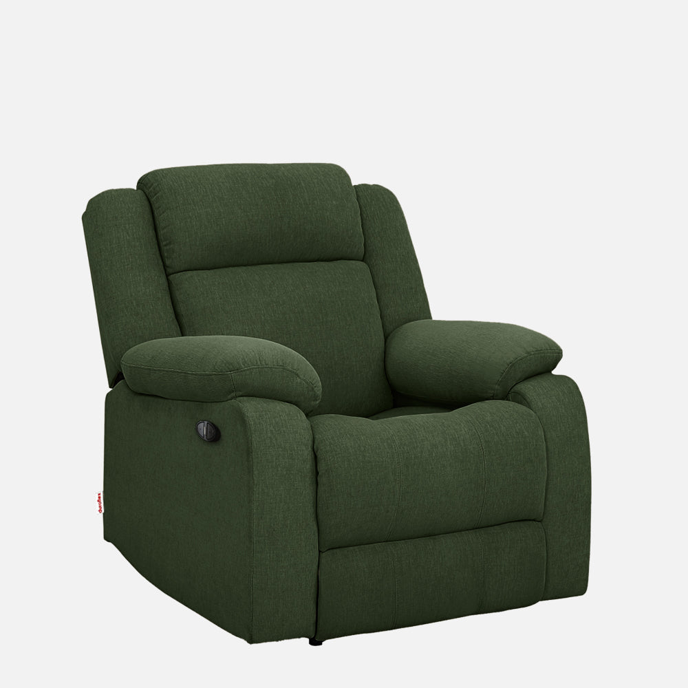 Avalon Motorized Electric Powered Sap Green Fabric Recliner