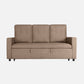 Ease Plaster Brown Fabric Sofa cum Bed