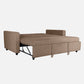 Ease Plaster Brown Fabric Sofa cum Bed