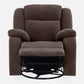 Avalon - Rocking & Rotating Single Seater Fabric Recliner In Dark Brown Colour