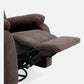 Avalon - Rocking & Rotating Single Seater Fabric Recliner In Dark Brown Colour