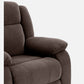 Avalon - Rocking & Rotating Single Seater Fabric Recliner In Dark Brown Colour