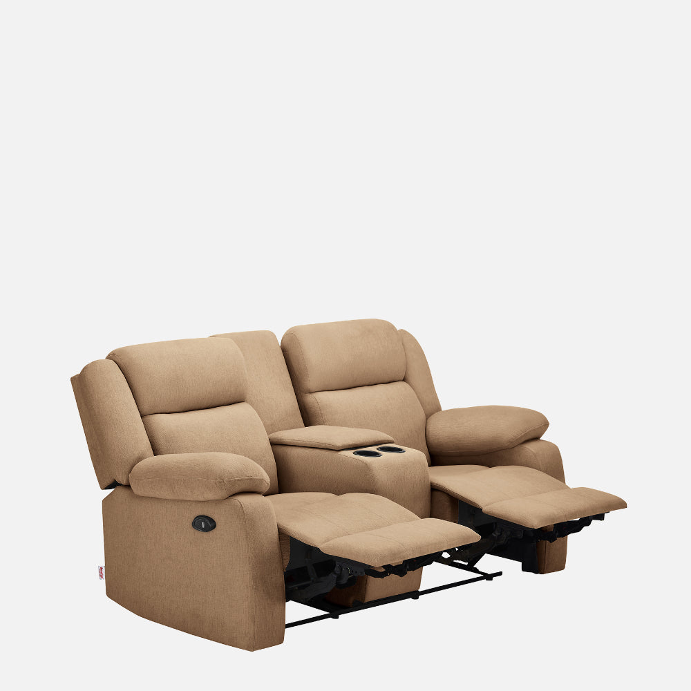 Avalon E Twin Motorized Plaster Brown Recliner