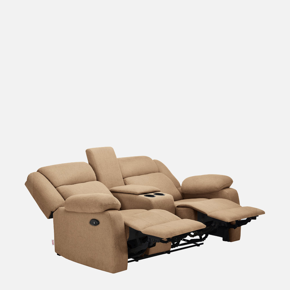 Avalon E Twin Motorized Plaster Brown Recliner