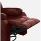 Avalon Rocking & Rotating Crimson Red Single Seater Suede Fabric Recliner