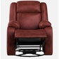 Avalon Rocking & Rotating Crimson Red Single Seater Suede Fabric Recliner