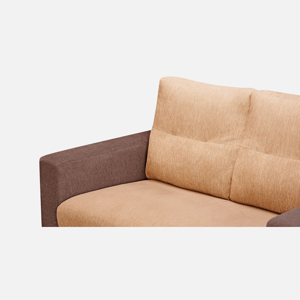 Ease Sand Brown Fabric 2 Seater Sofa