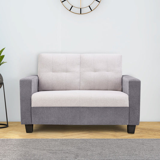 Ease Cool Grey Fabric 2 Seater Sofa