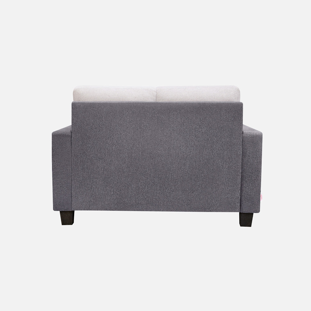 Ease Cool Grey Fabric 2 Seater Sofa