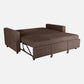 Ease Saddle Brown Fabric Sofa cum Bed