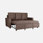 Ease Saddle Brown Fabric Sofa cum Bed