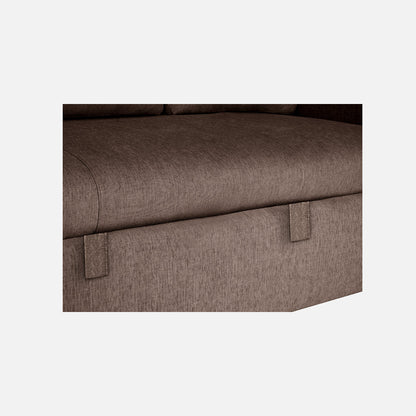 Ease Saddle Brown Fabric Sofa cum Bed