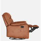 Avalon Rocking & Rotating Desert Orange Single Seater Suede Fabric Recliner