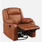 Avalon Rocking & Rotating Desert Orange Single Seater Suede Fabric Recliner