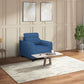 Zivo Plus Twilight Blue Fabric 1 Seater Sofa