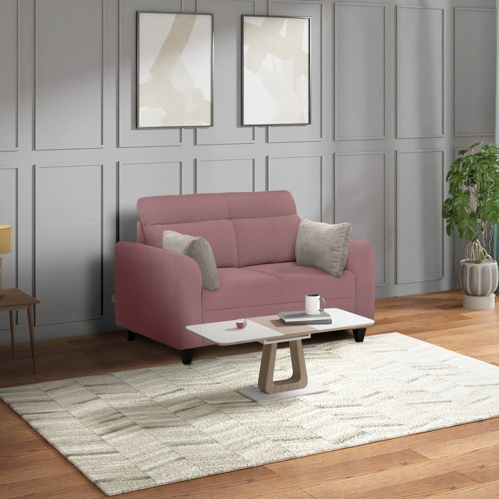 Zivo Plus Dusky Pink Fabric 2 Seater Sofa