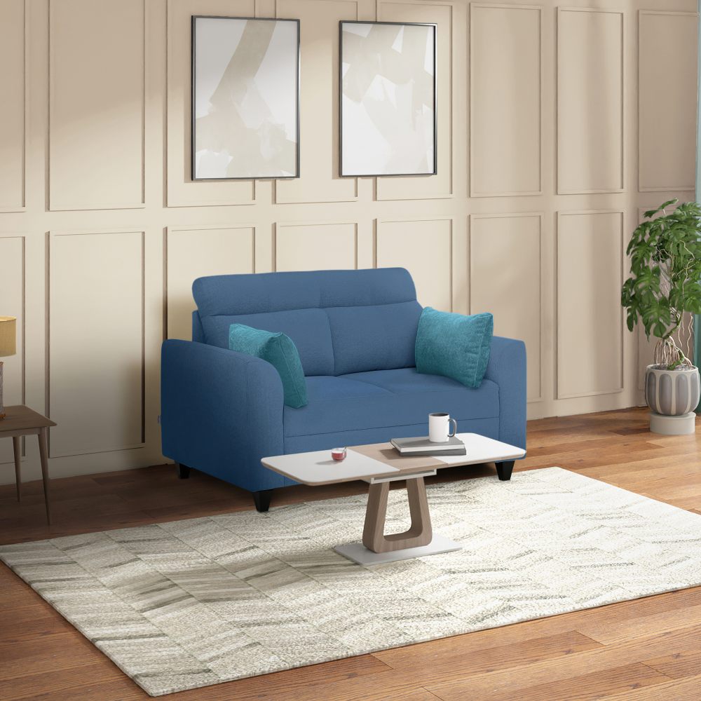 Zivo Plus Twilight Blue Fabric 2 Seater Sofa