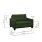 Ease Green Fabric 2 Seater Sofa