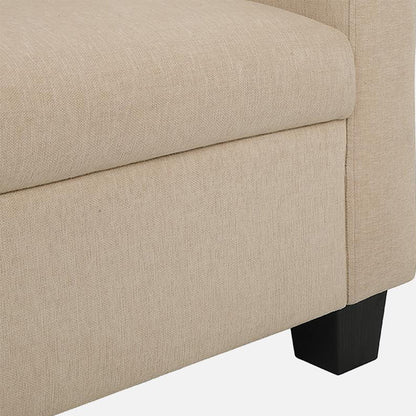 Ease Beige Fabric 2 Seater Sofa