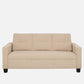 Ease Beige Fabric 3 Seater Sofa