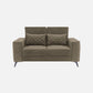 Eden Quartz Brown Fabric 2 Seater Sofa