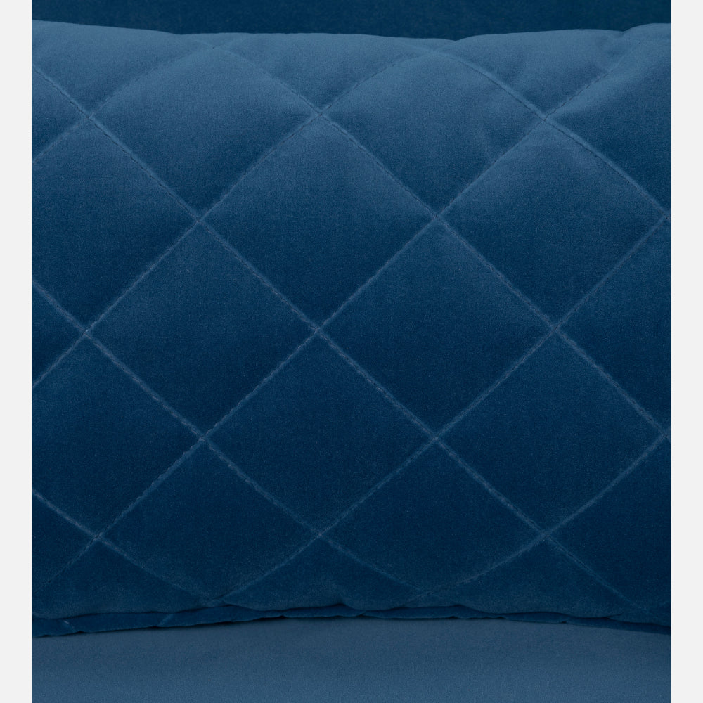 Eden Sapphire Blue Fabric 1 Seater Sofa