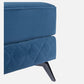 Eden Sapphire Blue Fabric Ottoman