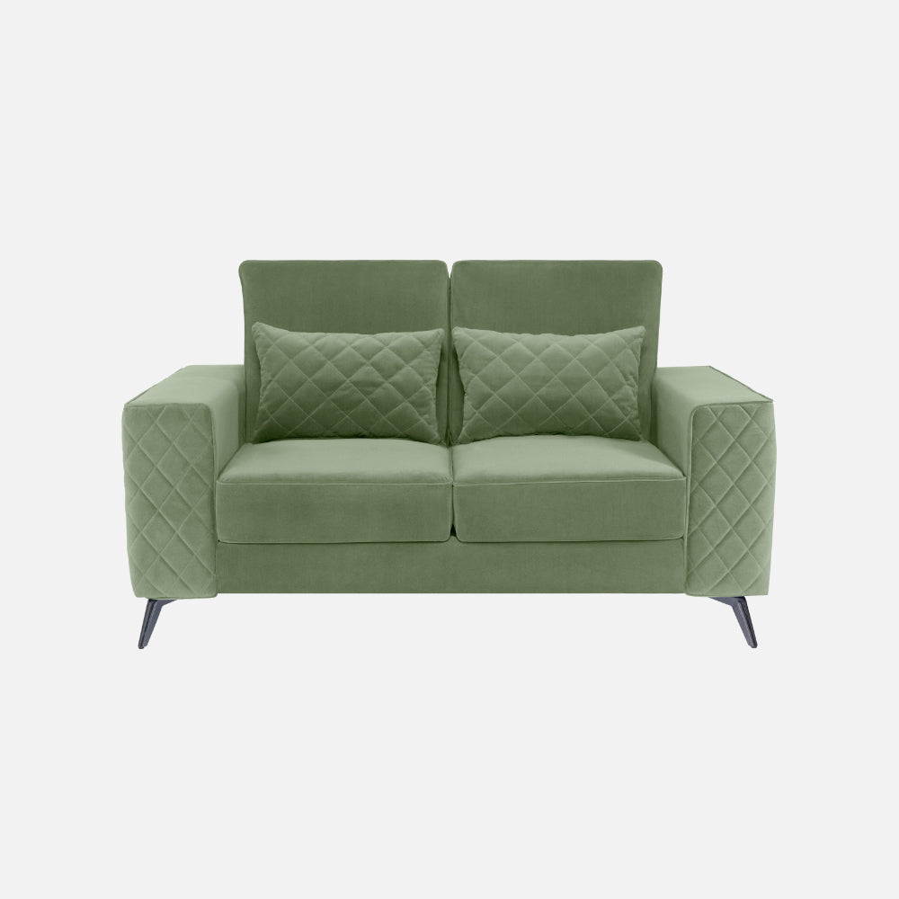 Eden Jade Green Fabric 2 Seater Sofa