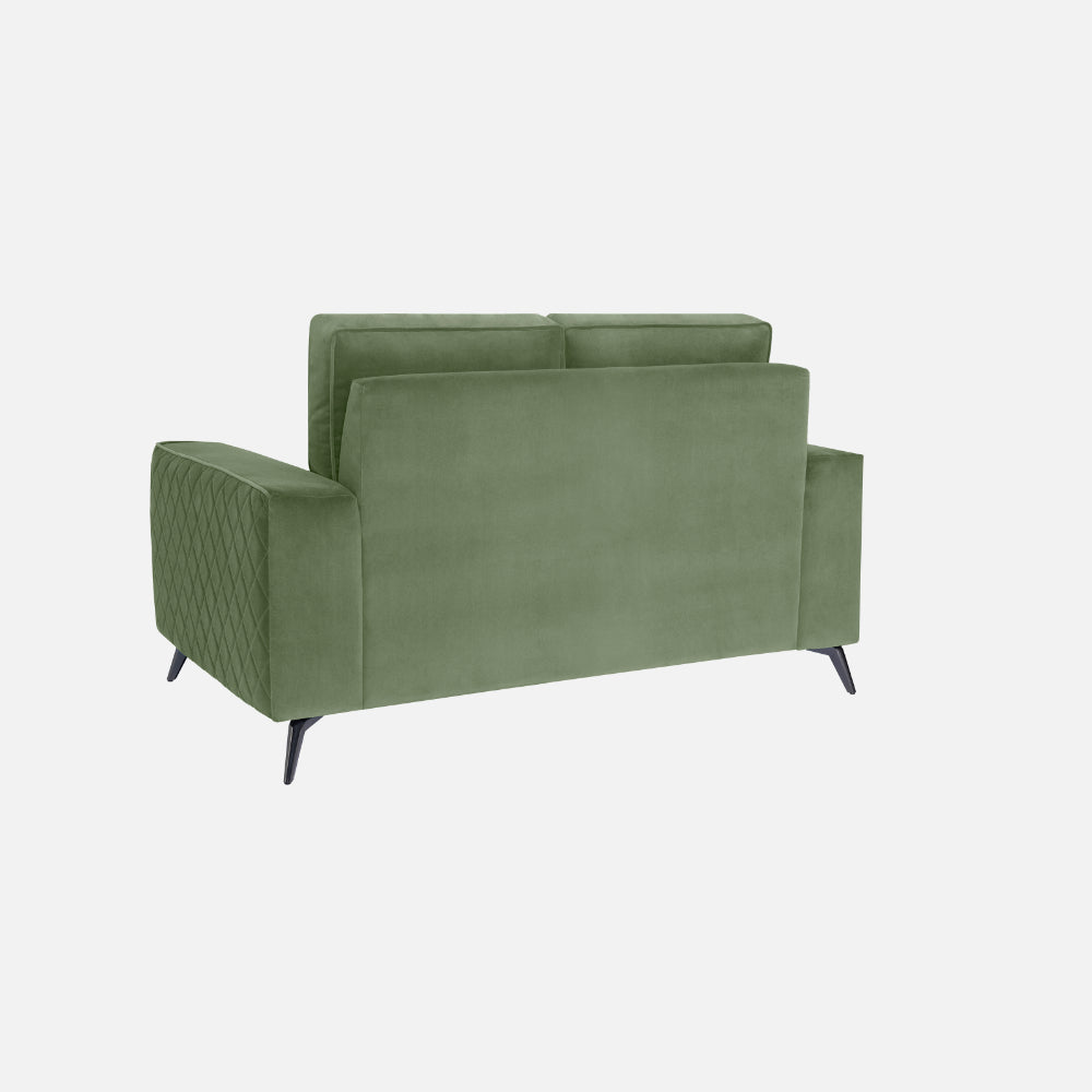 Eden Jade Green Fabric 2 Seater Sofa