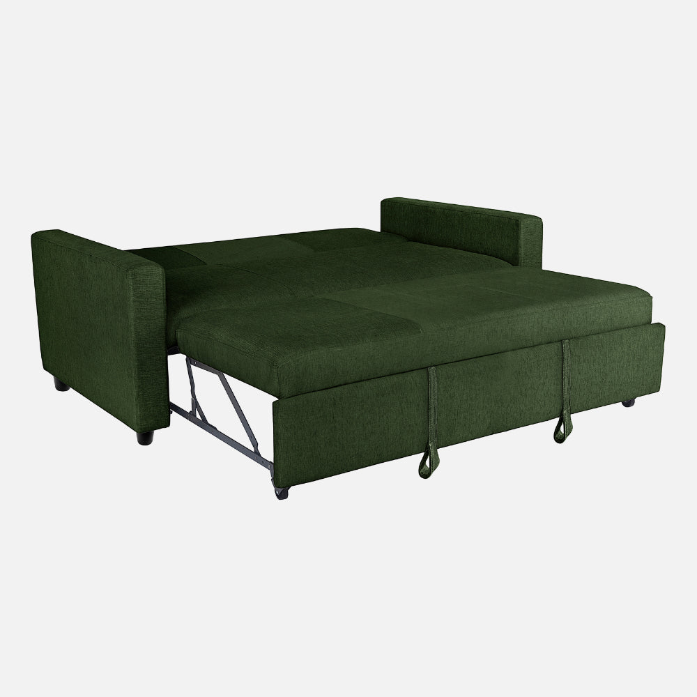 Ease Sap Green Fabric Sofa cum Bed