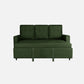 Ease Sap Green Fabric Sofa cum Bed