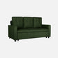 Ease Sap Green Fabric Sofa cum Bed