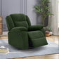 Avalon - Rocking & Rotating Single Seater Fabric Recliner In Green Colour