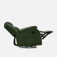 Avalon - Rocking & Rotating Single Seater Fabric Recliner In Green Colour