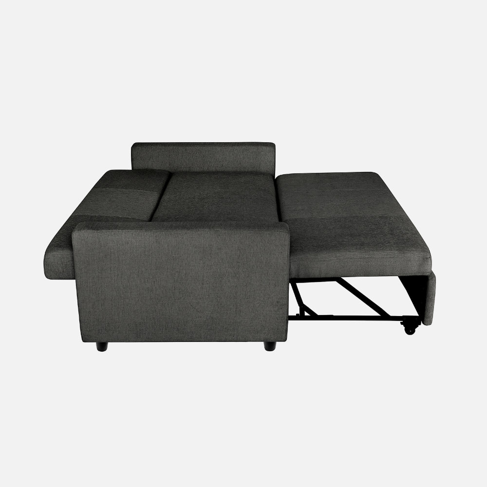 Ease Graphite Grey Fabric Sofa cum Bed