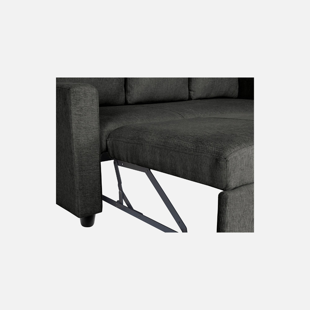 Ease Graphite Grey Fabric Sofa cum Bed