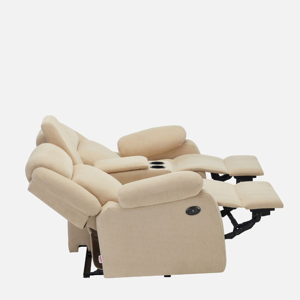 Avalon E Twin Motorized Iconic Beige Recliner