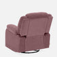 Avalon - Rocking & Rotating Single Seater Fabric Recliner In Pink Colour