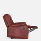 Avalon Crimson Red Suede Recliner