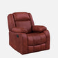 Avalon Crimson Red Suede Recliner