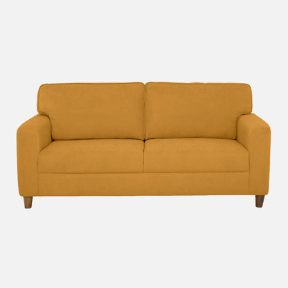 Utopia Yellow Fabric 3 Seater Sofa