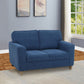 Utopia Blue Fabric 2 Seater Sofa