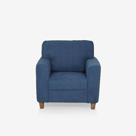 Utopia Blue Fabric 1 seater sofa